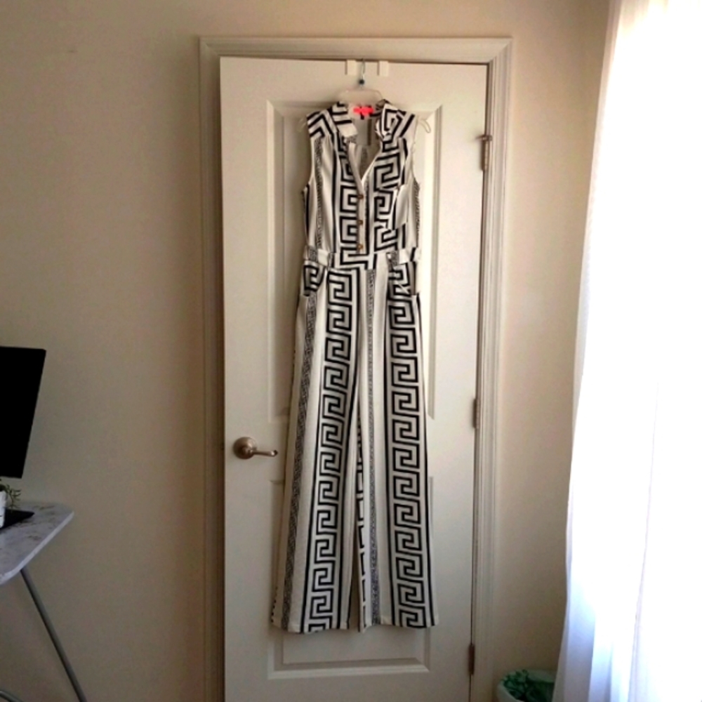Black and white jumpsuit